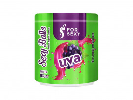 Bolinhas Coméstivel Uva Sexy Balls 03 Unidades - For Sexy